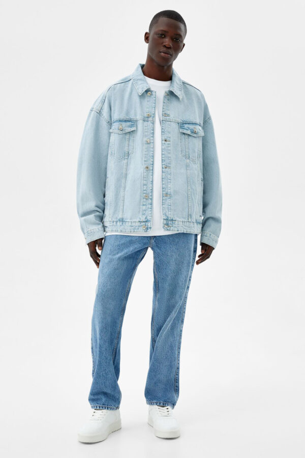 ⁦Oversized Denim Jacket⁩ - الصورة ⁦4⁩