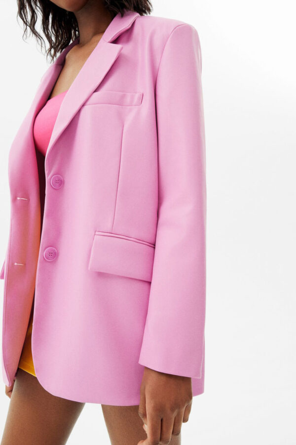 ⁦Faux Leather Blazer⁩ - الصورة ⁦4⁩