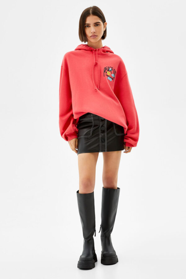 ⁦Rose Printed Hoodie⁩ - الصورة ⁦4⁩
