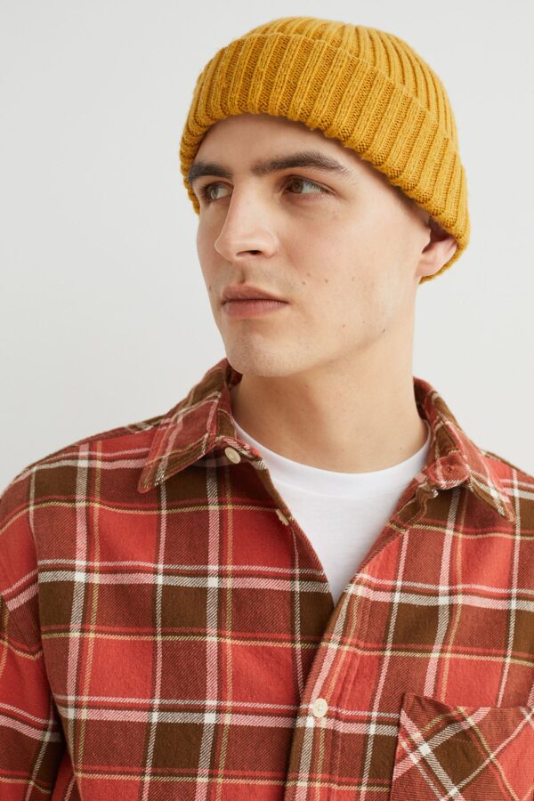 ⁦Relaxed Fit Plaid Flannel Shirt⁩ - الصورة ⁦2⁩