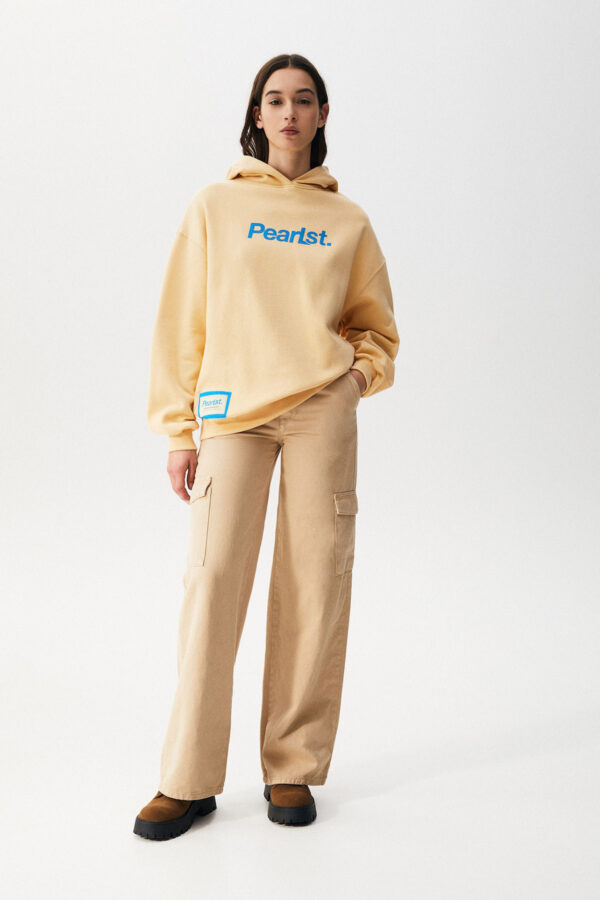 ⁦Slogan Hoodie With Label Detail⁩ - الصورة ⁦4⁩
