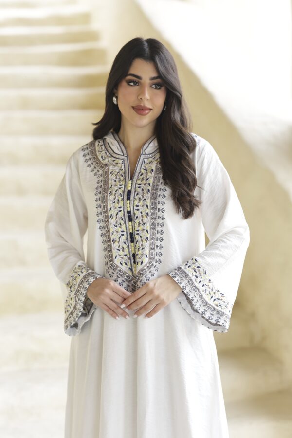 ⁦دراعة نسائي خامة لنن امريكي⁩ - الصورة ⁦7⁩