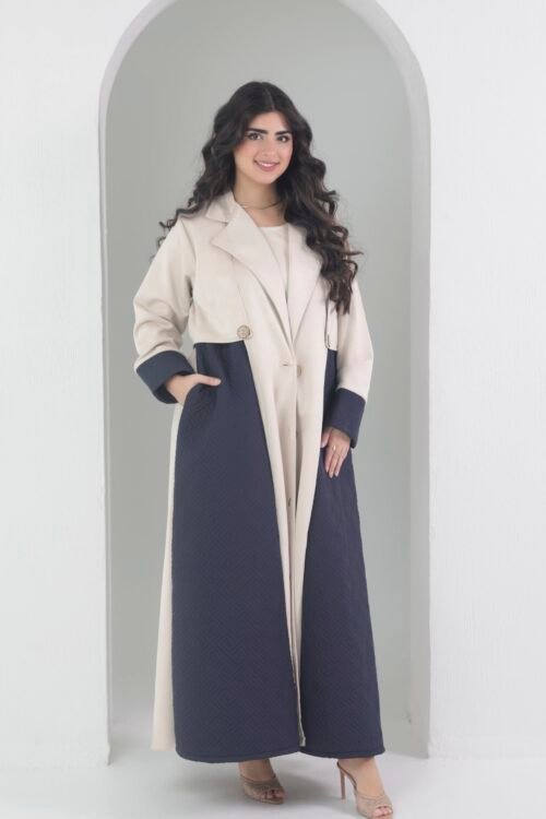 عباية سفره شتوي خامة شاموا جاكيت مع درس