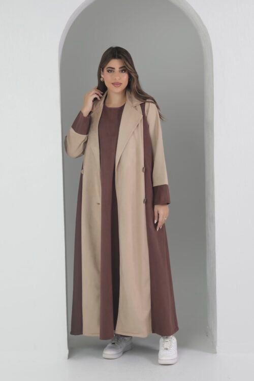 عباية سفره شتوي خامة شاموا جاكيت مع درس