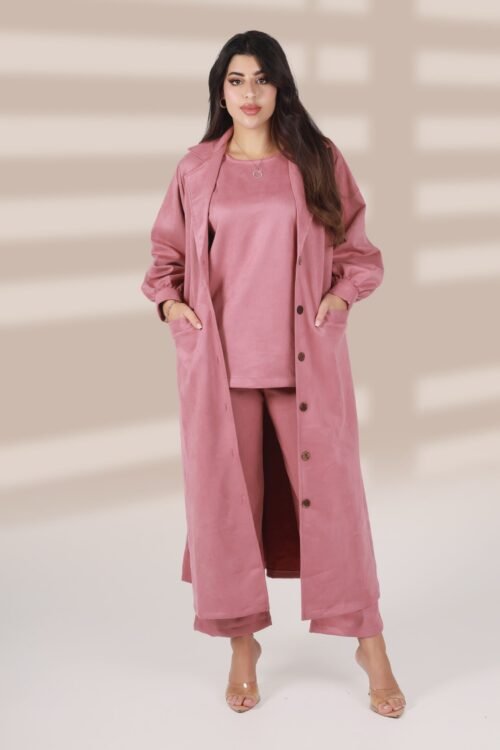 بدلة سفره شتوي 3 قطع خامة شاموا